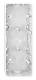 Merten-wall housing, 3-fold, polar white glossy 519319