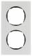 Berker 10122609 Rahmen 2fach flach R.8 Glas polarweiß