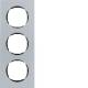 Berker 10132674 Rahmen 3fach flach R.8 Aluminium