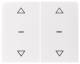 Berker 80961379 Abdeckung für Tastsensor Modul 2fach mit Pfeil-Symbol K.x polarweiß
