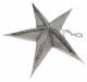 LED-Weihnachtsstern, 15 LEDs, 42x42x18cm, silber, batteriebetrieben