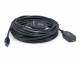 Equip Kabel USB-A3.0->A Akt. Erweiter. St/Bu 10.00m schwarz