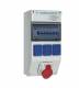 Walther-Werke 6980101 Walther Kunstst.Kombi 40A RCD-A 4MCB CEE Abg.16A,3Schuko Klemms.K25 10P