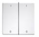 Eltako DW-FT55-rw+IO double rocker laser engraved button and switch 30000988