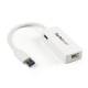 StarTech.com USB 3.0 to Gigabit Ethernet Adapter NIC w/ USB Port - White - USB - 1 Port(s)
