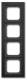 Busch Jaeger 2CKA001754A4706 BJ 1724-275 Cover frame black matt Busch-axcent frame Busch-axcent