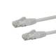 Startech.com N6PATC7MWH 7m Cat6 Patchkabel mit snagless RJ45-Steckern Weiß Cat 6 Ethernet Patchkabel 7m UTP Cat6 Patchkabel
