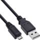InLine® Micro-USB 2.0 Kabel, USB-A Stecker an Micro-B Stecker, 5m