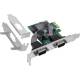InLine® PCIe 2-Port RS-232 Karte, 2x D-Sub 9 Stecker, inkl. Low-Profile