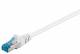 Goobay 93709 CAT 6a Patchkabel, S/FTP (PiMF), Weiß - LSZH halogenfrei, Kupfer