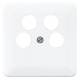 Jung CD561-4SAT2WW Abdeckung Ankaro 4Loch für SAT-TV alpinweiß