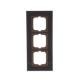 Busch Jaeger 2CKA001754A4324 1723-825 Rahmen 3-fach carat Glas schwarz