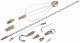 Cimco 146292 146 292 pushrods Accessories Set, 6tlg