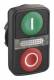 Schneider Electric ZB5AW7A3741 double pushbutton ,, flat green I, flat red O, indicator lights