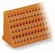 WAGO 737-304 three-tier terminal strip for circuit boards 0.08-2.5 mm² orange