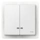 Merten MEG3424-0419 Doppelwippe mit Ko.fenster IP44 polarweiß System M