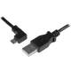 STARTECH.COM Micro-USB Charge-and-Sync Cable M/M - Left-Angle Micro-USB - 30/24 AWG - 1 m 3ft