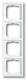 Busch Jaeger 2CKA001754A4238 BJ 1724-184K Rahmen 4f future linear studioweiss