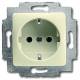 Busch Jaeger 2CKA002011A2720 BJ 20EUCQ-212 Steckdose 50x50mm weiss Busch-Duro 2000 SI weiss