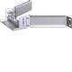 Hager KEM31S24R0LMF unibar M mounting cable entry