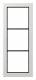 Jung FD983LG Rahmen 3fach FD-design lichtgrau