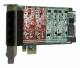 Mitel 1A4B06F Sangoma 4 port modular analog PCI-Express x1 card with 4 Station interfaces and HW Echo Can