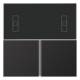Jung AL4093TSAD KNX button set complete for room controller module LS/FD aluminum. dark