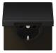 Jung AL1520KLD SCHUKO socket hinged cover LS aluminum dark