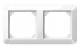 Merten 389219 frame 2-fold polar white 1-M, 
