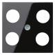 Jung A561-4SAT1SW Cover Hirschmann 4-hole for SAT-TV Series A black
