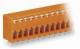 WAGO 741-210 feed-through terminal strip 0.08-2.5 sqmm orange