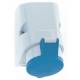Bals 11989 Wandsteckdose QC TE 32A 5p 230V 9h IP44 blau H/B/T:157x83x136mm