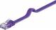 Goobay 96399 CAT 6 Flach-Patchkabel, U/UTP, Violett - Kupfermaterial