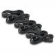 APC AP98896F Power-Verlängerungskabel IEC 60320 C19 zu IEC 60320 C20 16 A 1,8 m 90°-Stecker Schwarz