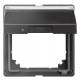 Merten 516614 intermediate ring with hinged lid inscription field anthracite AQUADESIGN