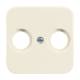 Busch Jaeger 2CKA001724A0194 2531-212 cover for antenna socket outlets with 2 connections white