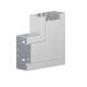 GGK 18051 flat angle BR 60x130/80-9006 PVC mitered joint part Aludecor