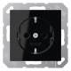 JUNG A1520SW SCHUKO socket 16A 250V A, black