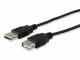Equip Kabel USB-A2.0->A Erweiterung St/Bu 5.00m schwarz Polybeutel