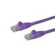 StarTech.com 2m Purple Gigabit Snagless RJ45 UTP Cat6 Patch Cable - 2 m Patch Cord