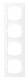 Merten MEG4040-3625 M-Pure-frame 4-gang, active white