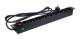 Synergy 21 S215391V4 ALLNET 48,3 cm ( 19 Zoll )-zbh. Steckdosenleiste, 9x Dosen (CEE7) -> Stecker (CEE7), Schalter, ALU, Schwarz,
