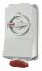 Mennekes 7304 16A7P 6H400V Wanddose DUO IP44 HW/VN
