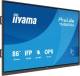 IIYAMA TN8605A-B1AG 86inch IFP OS-free 40-Points DeepContrast IR+ with Zero Gap - Air bonding Anti-glare and Bacteria coating
