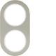Hager WLD9200STW frame 2-way series R.Classic Est matte finish mounting material