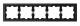 Merten MEG4050-6503 D-Life glass frame 5-fold onyx black