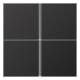 Jung AL2404TSAD button set 4-fold complete LS/FD design aluminum dark