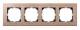 Merten MEG4054-3470 Holzrahmen 4-fach Buche M-PLAN