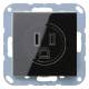 Jung A521-15SW socket 15A 125VAC US standard NEMA series A black
