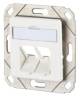 RED 2712-10-0003 Keystone connection outlet 2Port UP flush-mounted unpopulated rws 